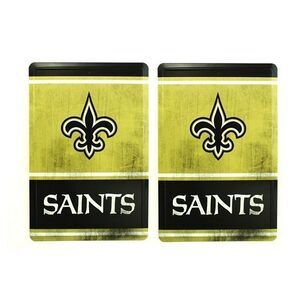 New Orleans Saints NFL Team Logo Tin Sign 2 Pack